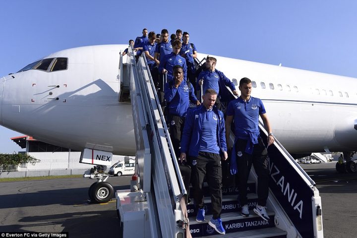 Everton team in Tanzania